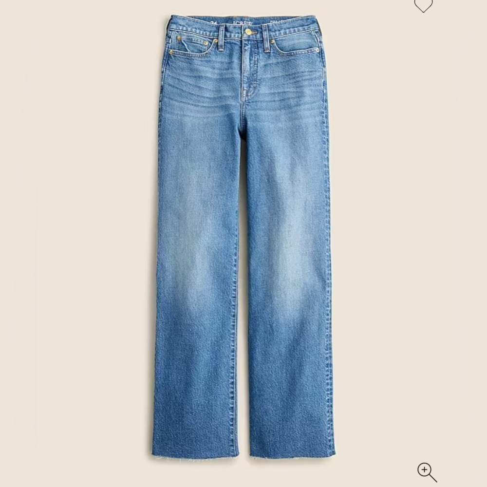 J.Crew Full length wide leg jeans size 31p